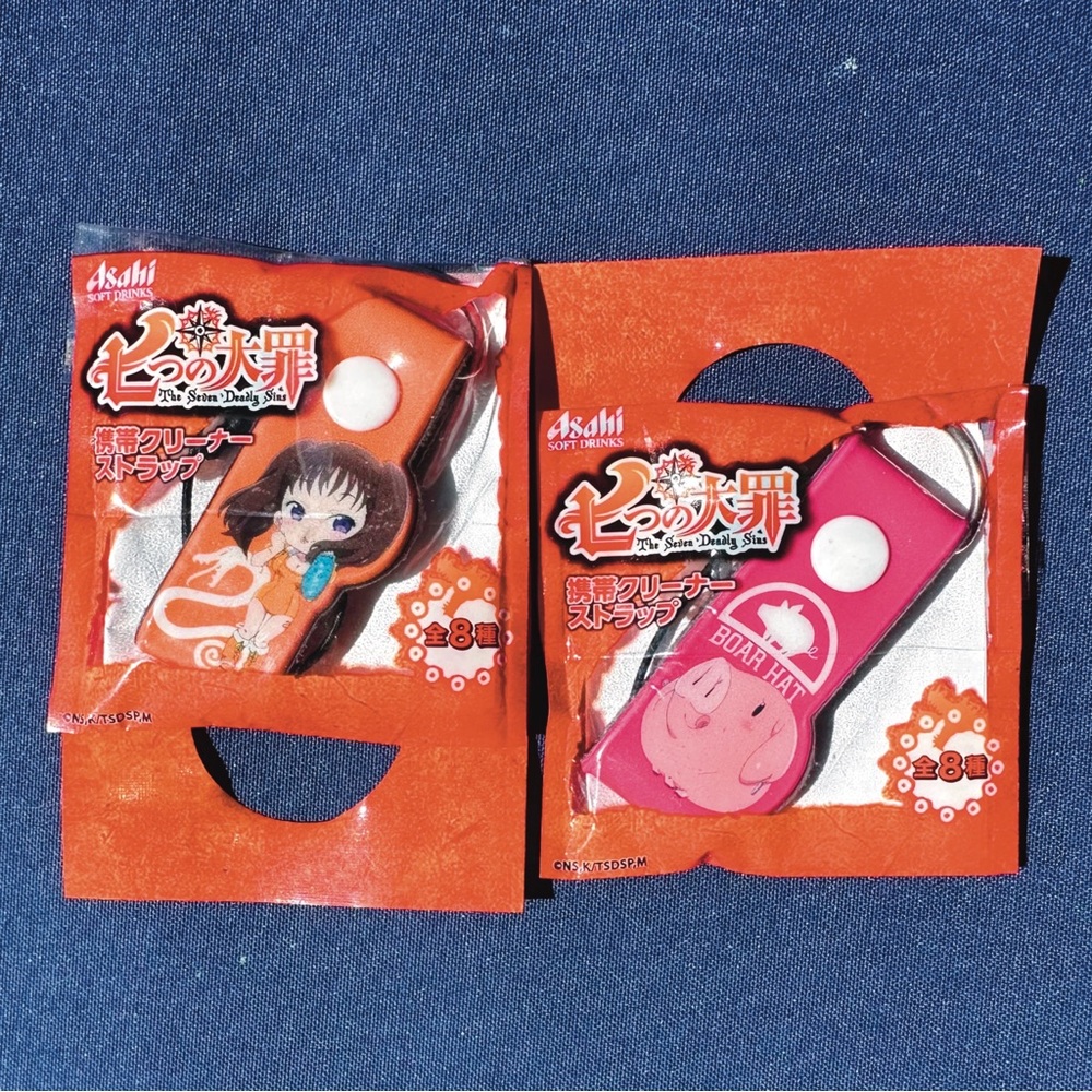 Brand New Seven Deadly Sins Keychain Anime Clip Diane and Hawk